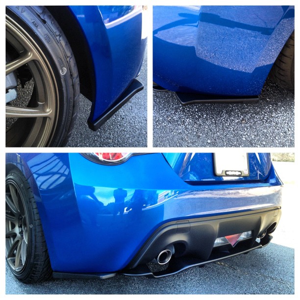 Subaru BRZ rear Bumper lips / Spats