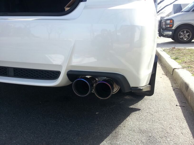 2011-14 Subaru STi WRX Sedan Exhaust Trim