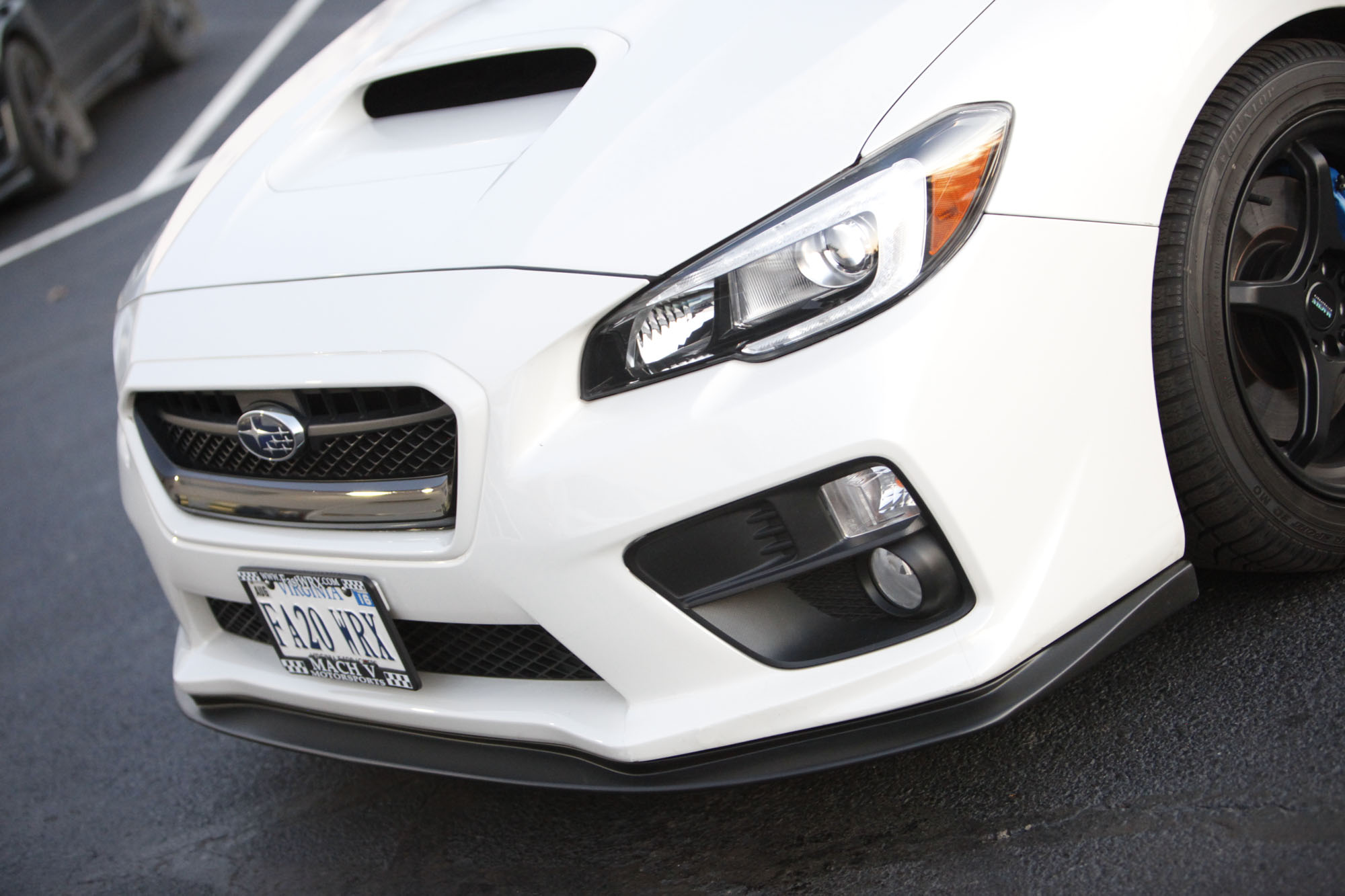 Subaru 2015 WRX STi V2 Curved Front Lip Spoiler / Splitter. HT Autos UK.