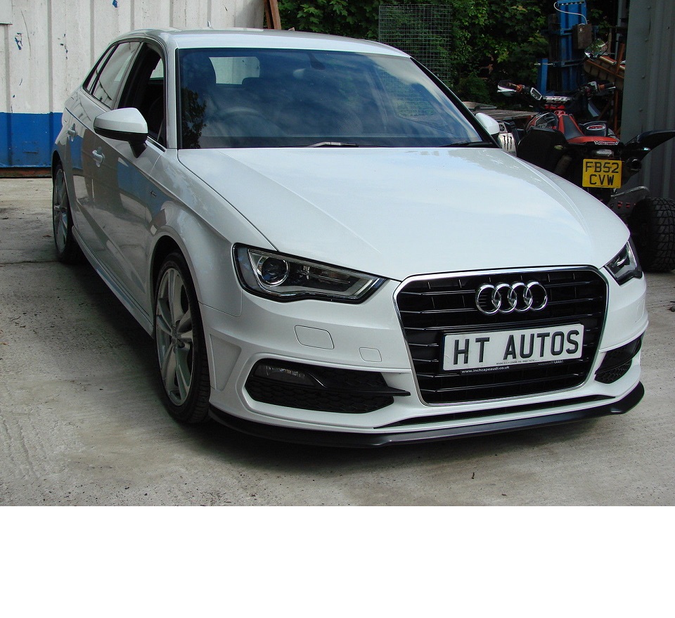 Audi A3 S-Line or S3 front lip spoiler.