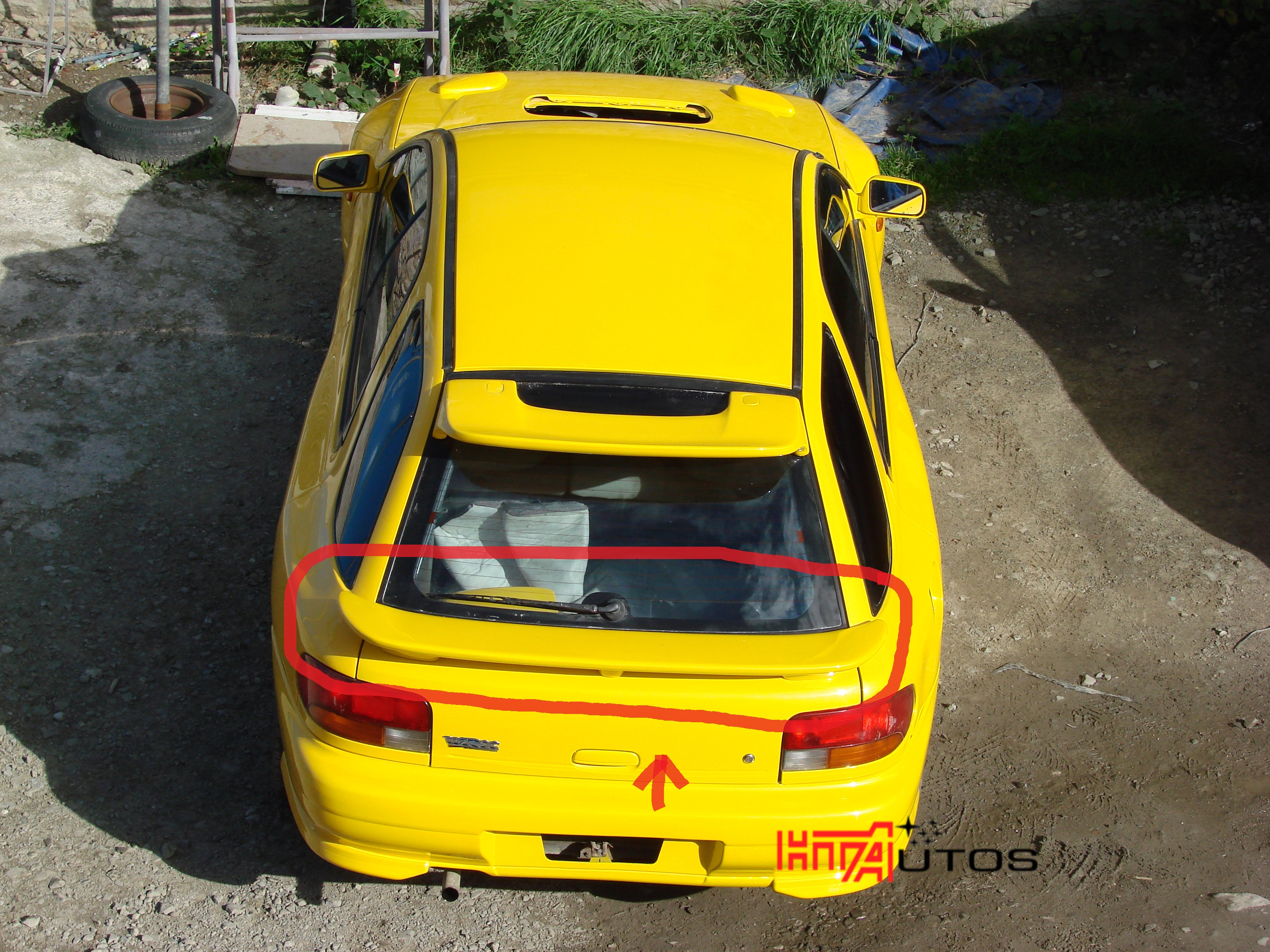 Subaru Impreza Classic Wagon GF8 STi Rear Lower Spoiler.