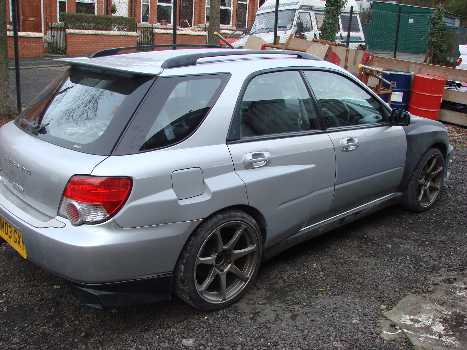 Subaru Impreza WRC Wide Body Kit Rear Panels.